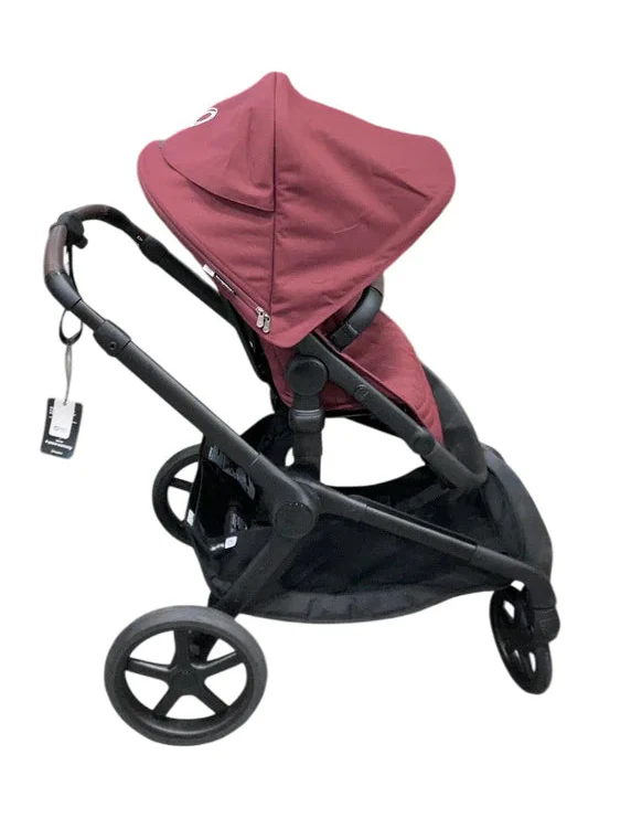 Bugaboo Kangaroo Single To Double Stroller, 2024, Black, Dark Cherry, Dark Cherry - Image 2