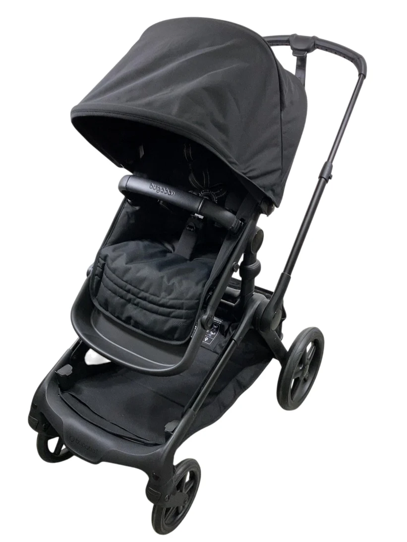 Bugaboo Kangaroo Single To Double Stroller, 2024, Black, Midnight Black, Midnight Black