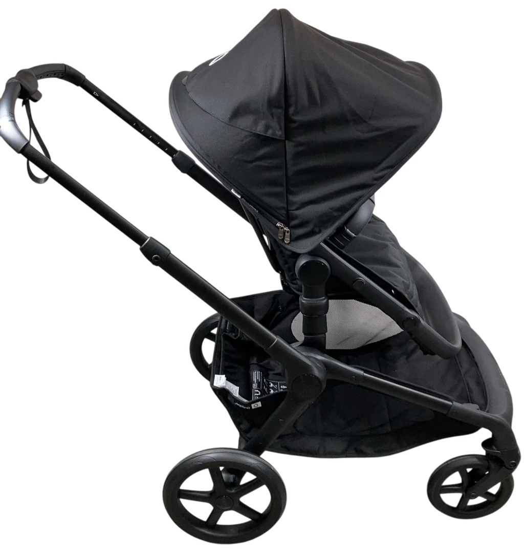 Bugaboo Kangaroo Single To Double Stroller, 2024, Black, Midnight Black, Midnight Black - Image 2