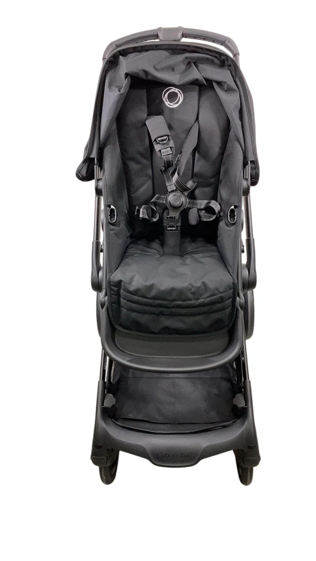 Bugaboo Kangaroo Single To Double Stroller, 2024, Black, Midnight Black, Midnight Black - Image 6