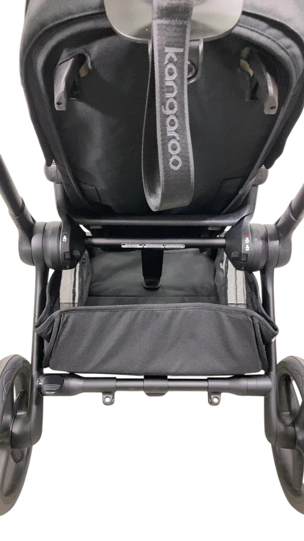 Bugaboo Kangaroo Single To Double Stroller, 2024, Black, Midnight Black, Misty White - Image 6