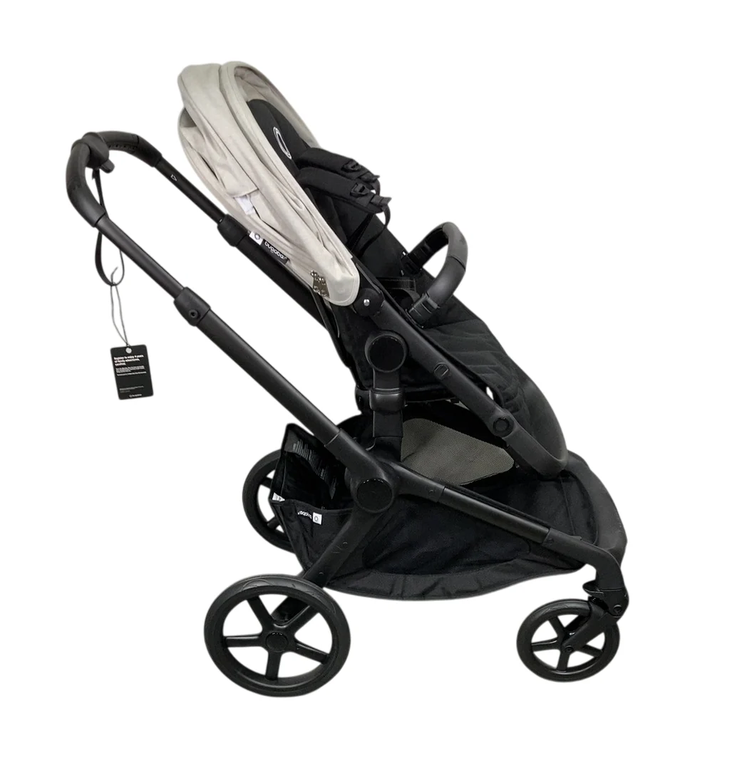 Bugaboo Kangaroo Single To Double Stroller, 2024, Black, Midnight Black, Misty White - Image 2