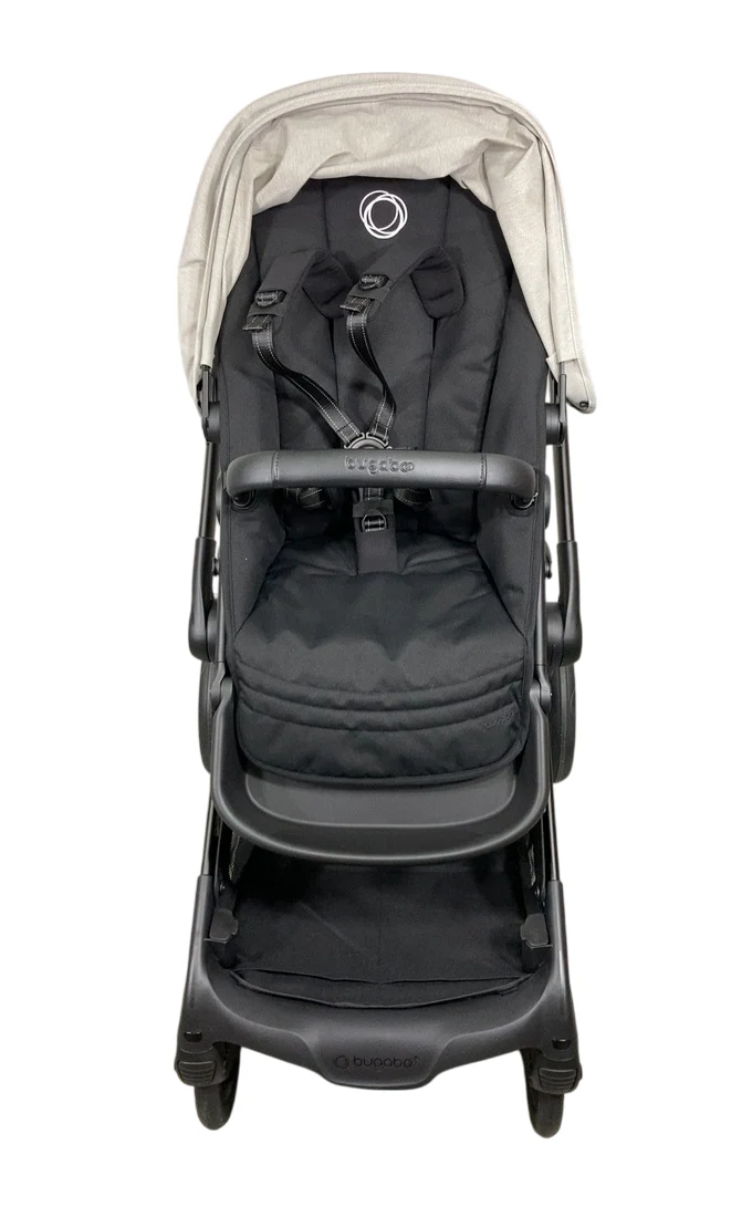 Bugaboo Kangaroo Single To Double Stroller, 2024, Black, Midnight Black, Misty White - Image 5
