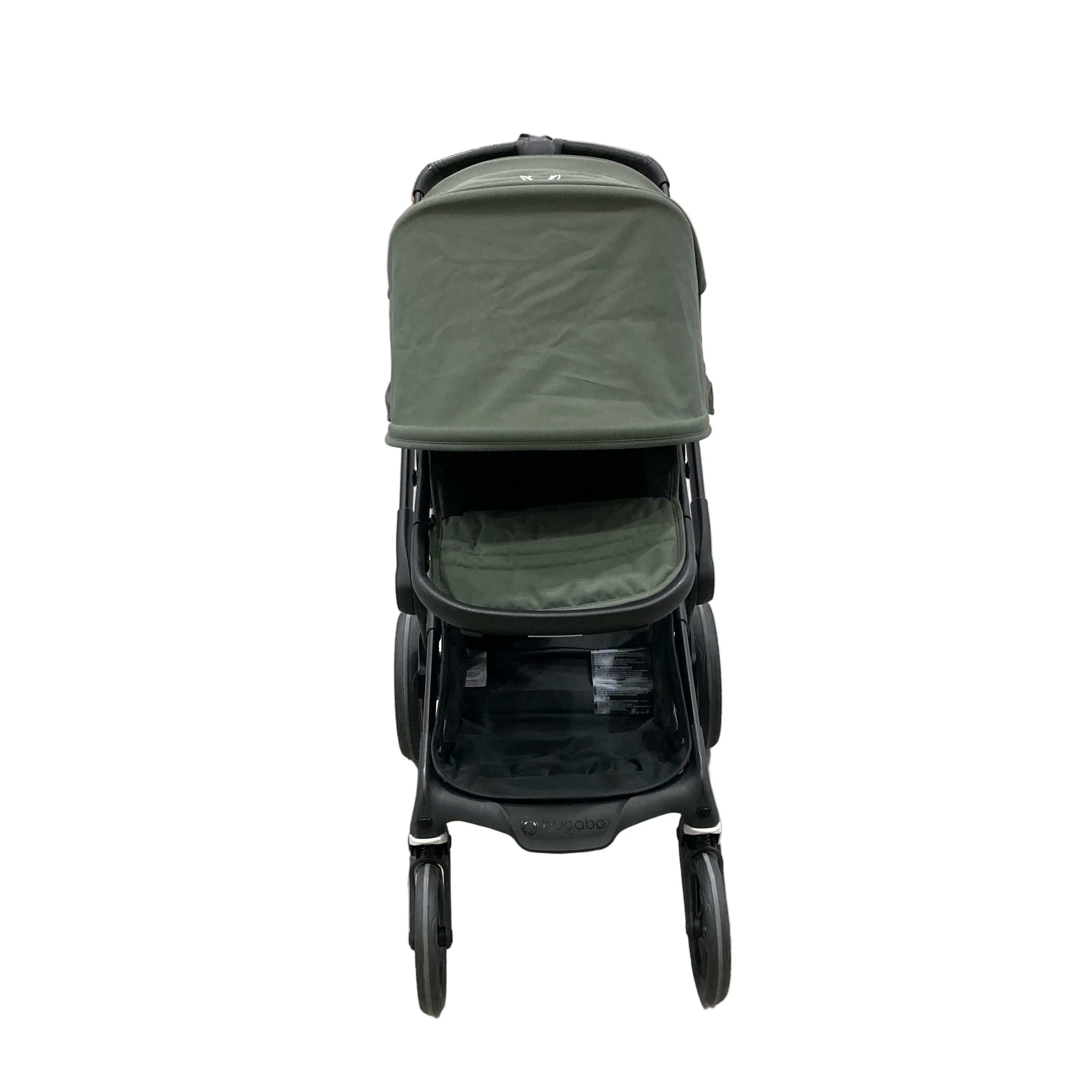 Bugaboo Kangaroo Single To Double Stroller, 2025, Black, Forest Green, Forest Green