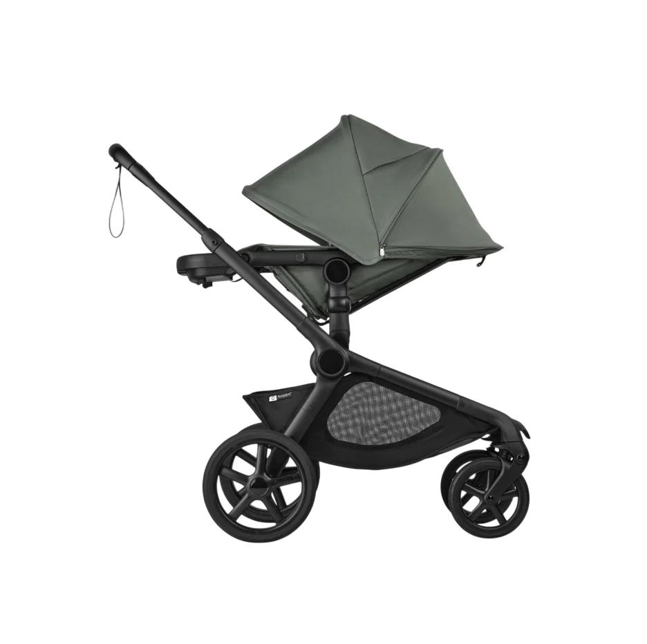 Bugaboo Kangaroo Single To Double Stroller, 2025, Black, Forest Green, Forest Green - Image 2