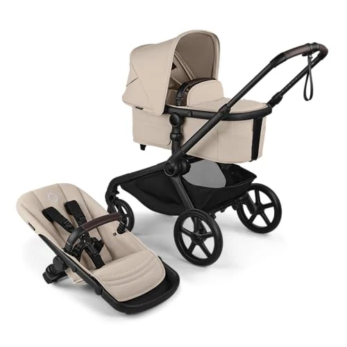 Bugaboo Kangaroo Single To Double Stroller, Black, Desert Taupe, Desert Taupe, 2025
