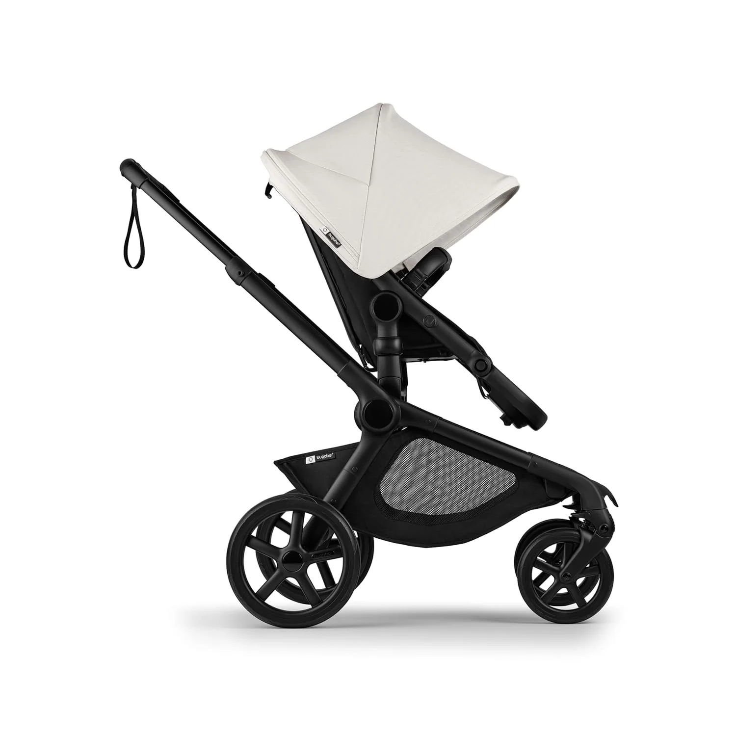 Bugaboo Kangaroo Single To Double Stroller, Black, Midnight Black, Misty White, 2025 - Image 2