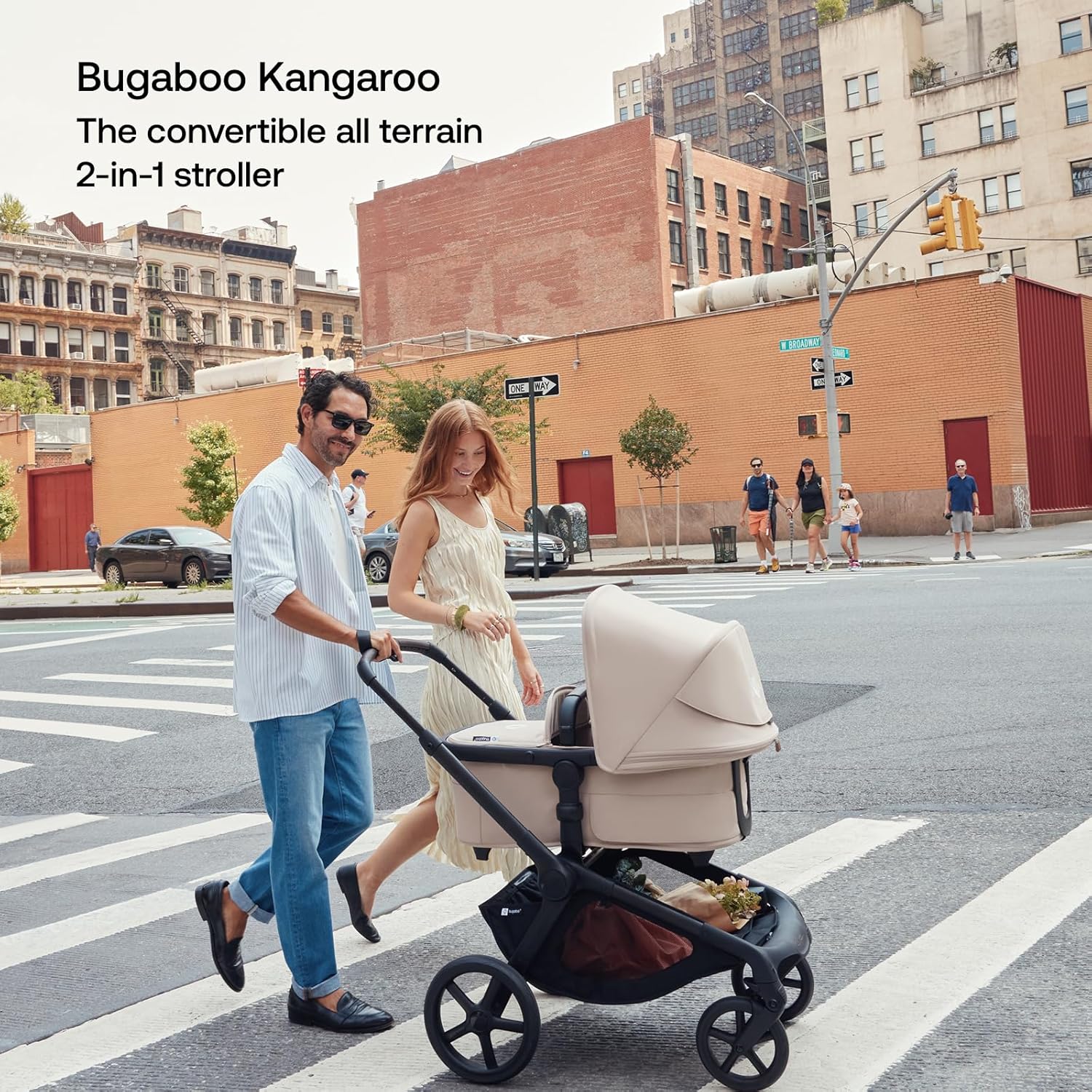 Bugaboo Kangaroo Single To Double Stroller, Black, Midnight Black, Misty White, 2025 - Image 6