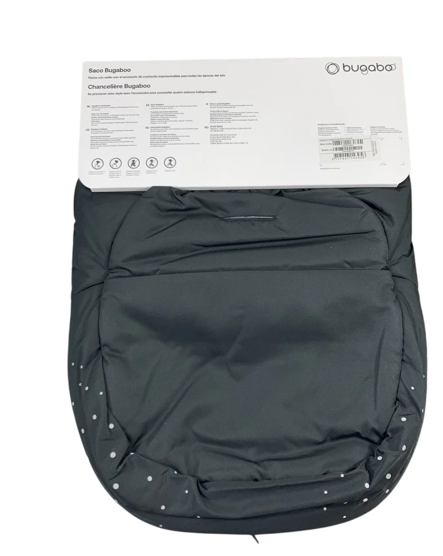 Bugaboo Stroller Footmuff, Midnight Black - Image 2