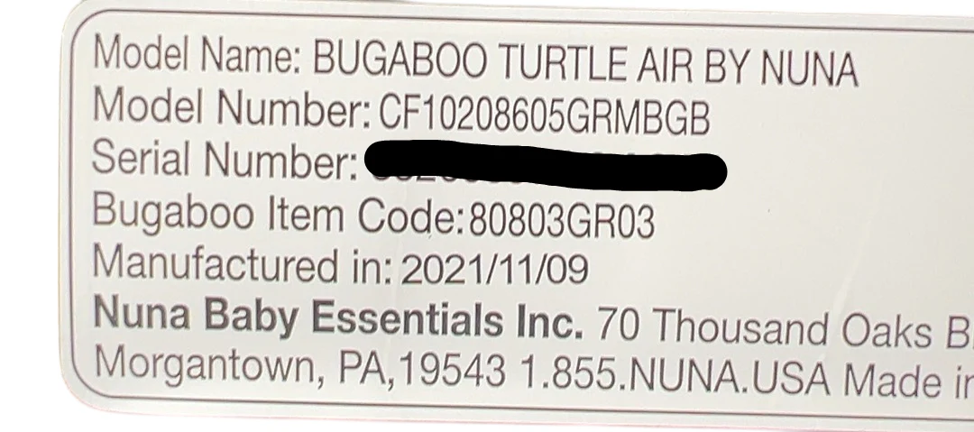 Bugaboo Turtle Air By Nuna Car Seat, 2021, Grey Melange - Image 11
