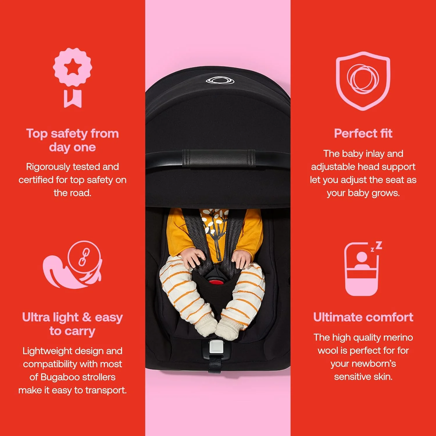 Bugaboo Turtle Air By Nuna Car Seat, 2024, Black - Image 3