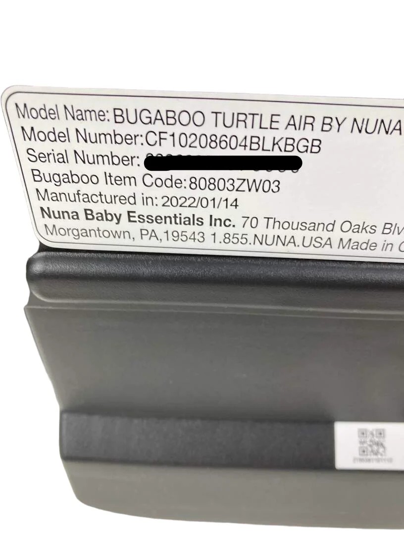 Bugaboo Turtle Air By Nuna Recline Base, Black, 2022 - Image 8