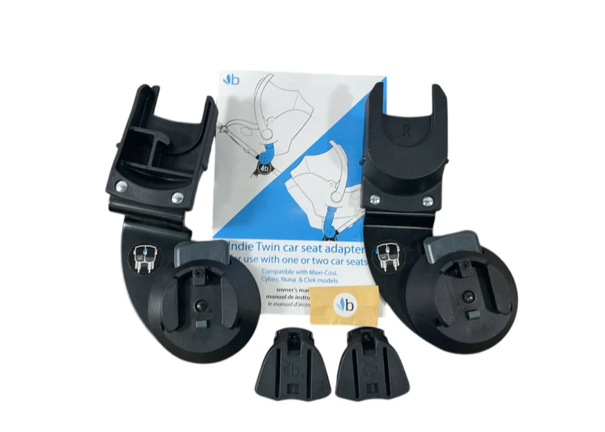Bumbleride Indie Twin Car Seat Adapter Single for Nuna/Cybex/Maxi Cosi, Black