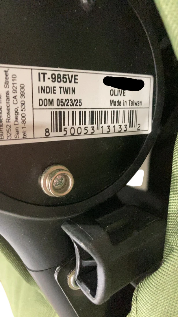 Bumbleride Indie Twin Stroller, Olive, 2025 - Image 8