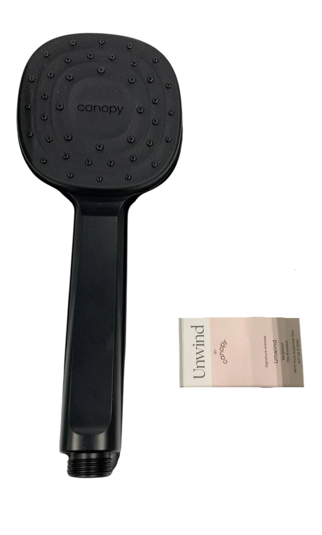 Canopy Handheld Filtered Shower Head & Scalp Massager, Black - Image 2
