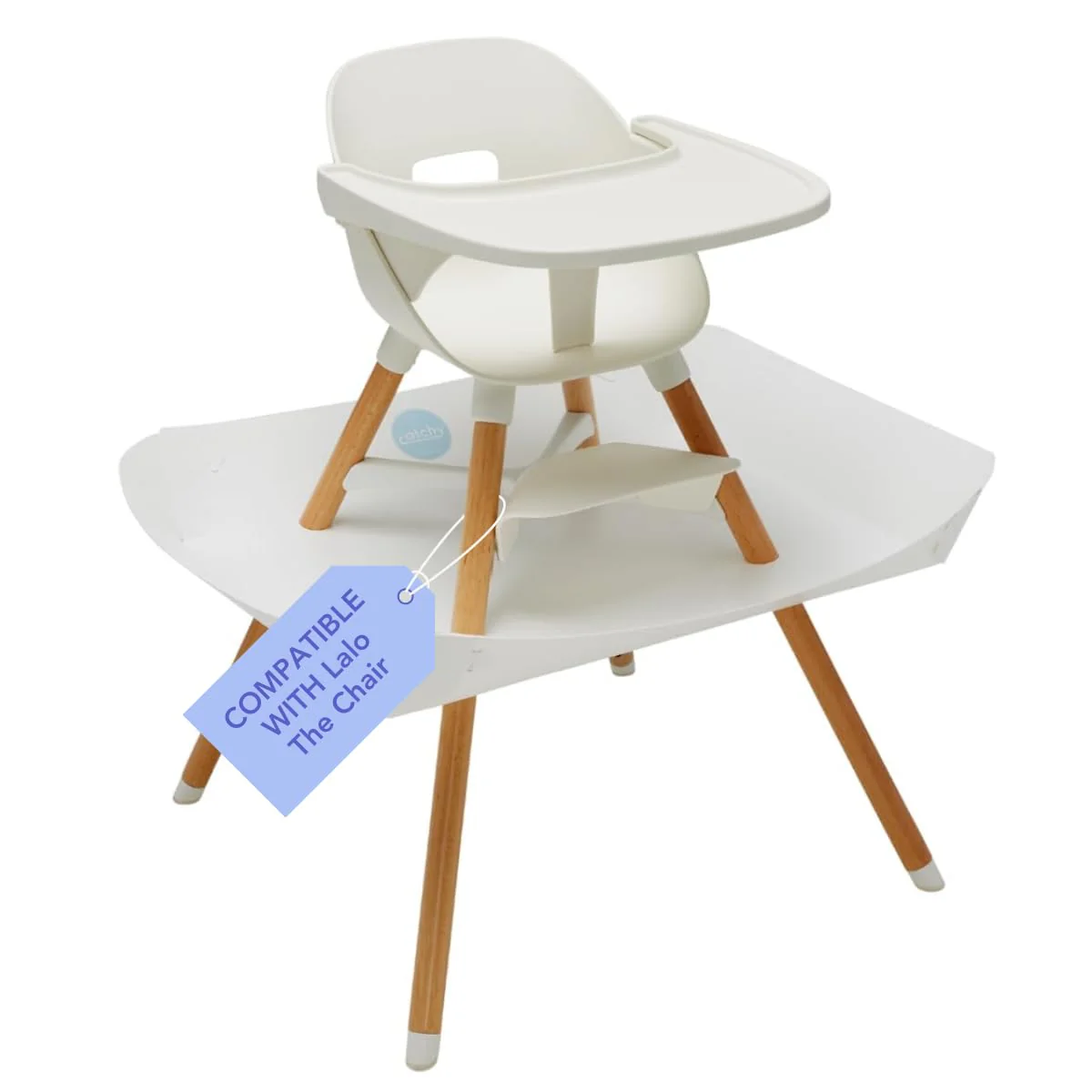 Catchy The Food Catcher For High Chairs, For Lalo, White