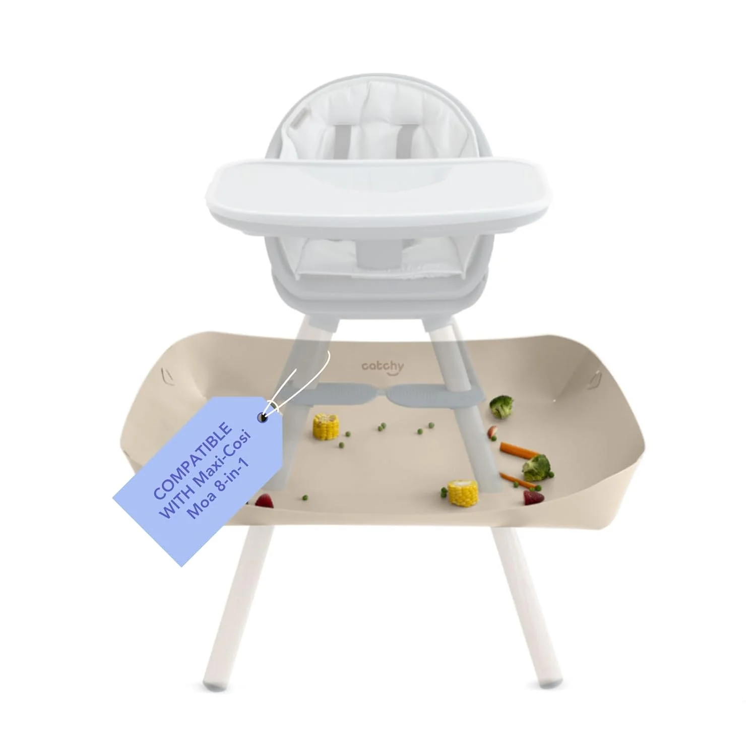 Catchy The Food Catcher For High Chairs, Grey, Maxi-Cosi Moa 8-in-1
