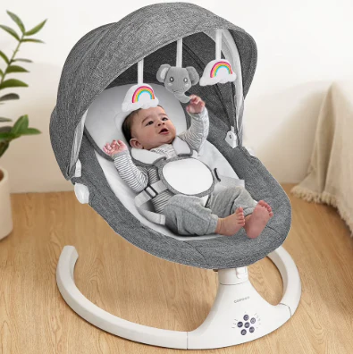Caveen Electric Bluetooth Baby Rocker, Grey