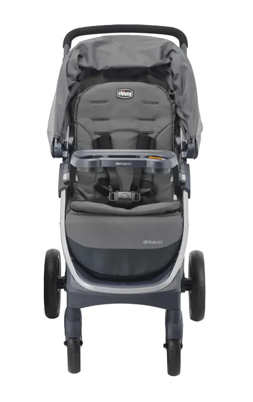Chicco Bravo Quick-Fold Stroller, 2023, Parker (Grey) - Image 2