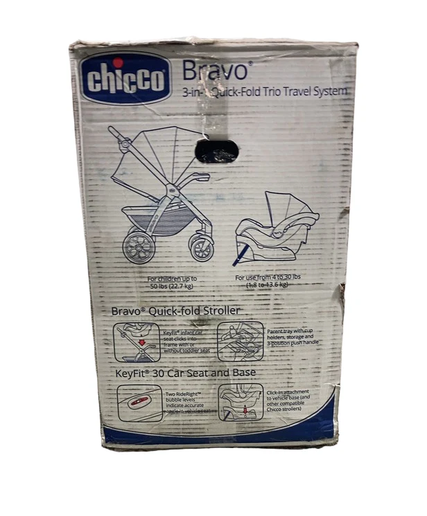Chicco Bravo Trio Travel System, 2024, Camden - Image 3