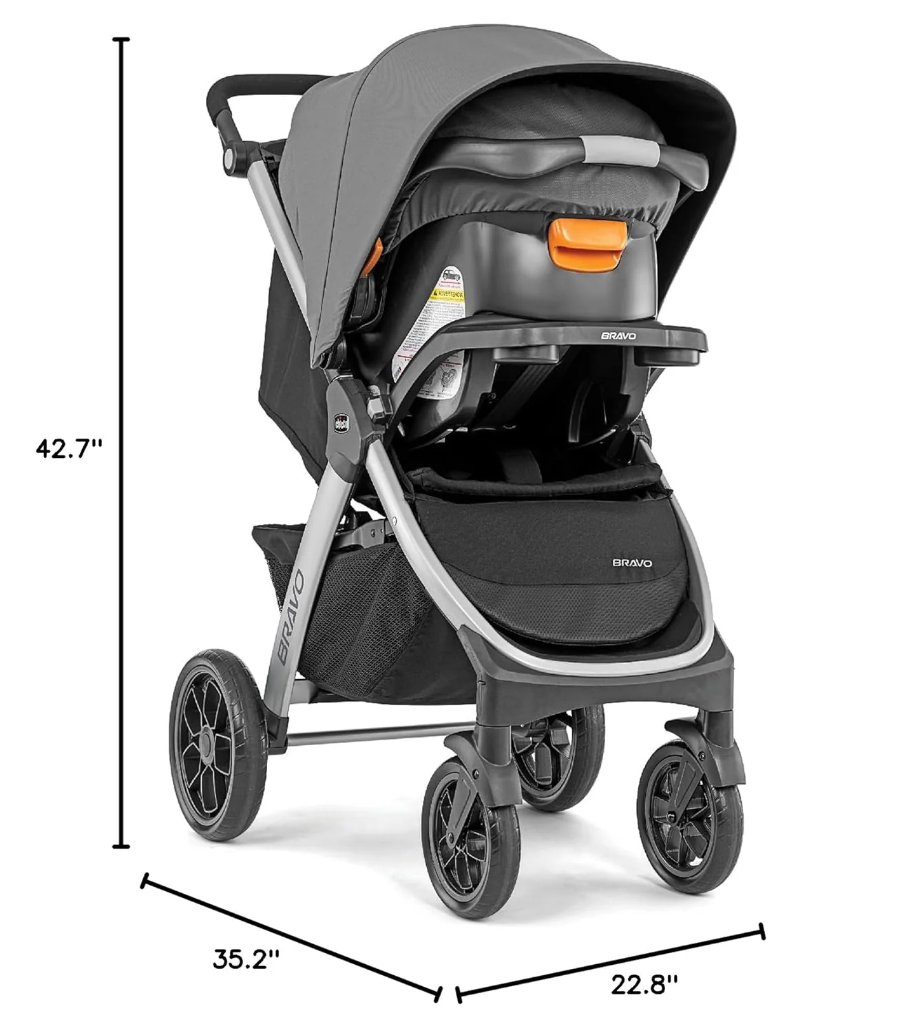 Chicco Bravo Trio Travel System, 2025, Camden - Image 4