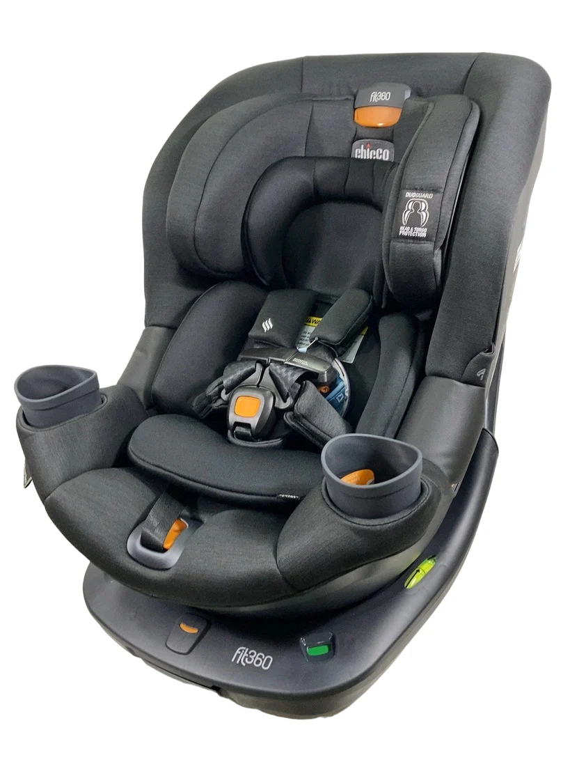 Chicco Fit360 Cleartex Rotating Convertible Car Seat, Black, 2024