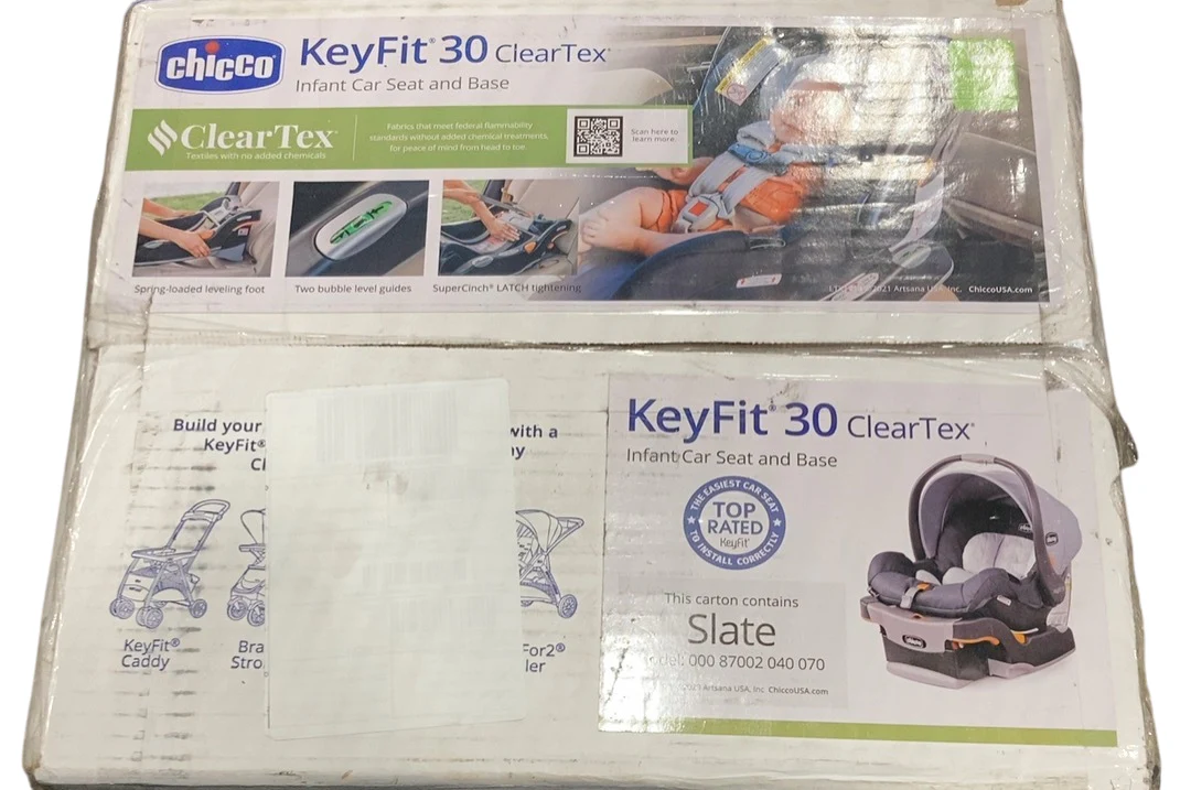 Chicco KeyFit 30 ClearTex Infant Car Seat, Slate, 2025 - Image 3
