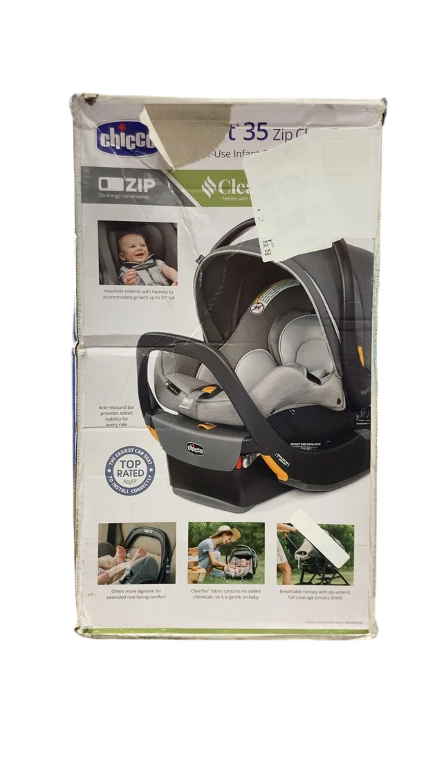 Chicco KeyFit 35 Zip ClearTex Infant Car Seat, 2023, Ash - Image 7