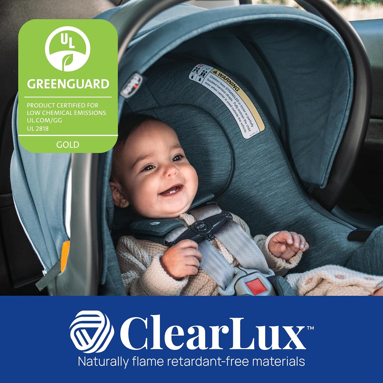 Chicco KeyFit Max Zip ClearLux Infant Car Seat, 2025, Midori - Image 2