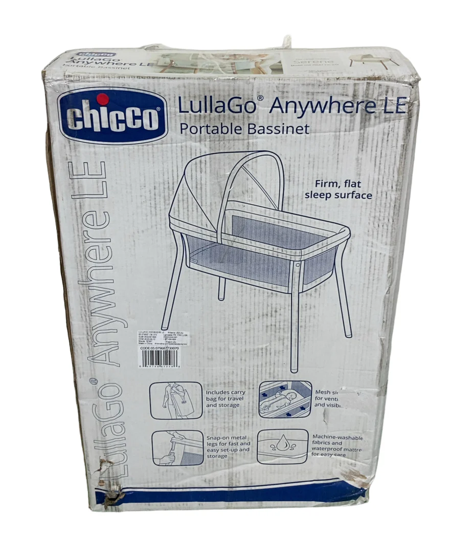 Chicco LullaGo Anywhere LE Portable Bassinet, Serene - Image 3