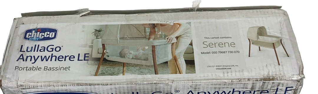 Chicco LullaGo Anywhere LE Portable Bassinet, Serene - Image 4