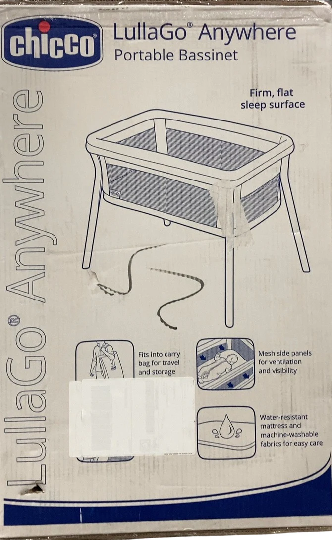 Chicco Lullago Anywhere Portable Bassinet, Sandstone - Image 5