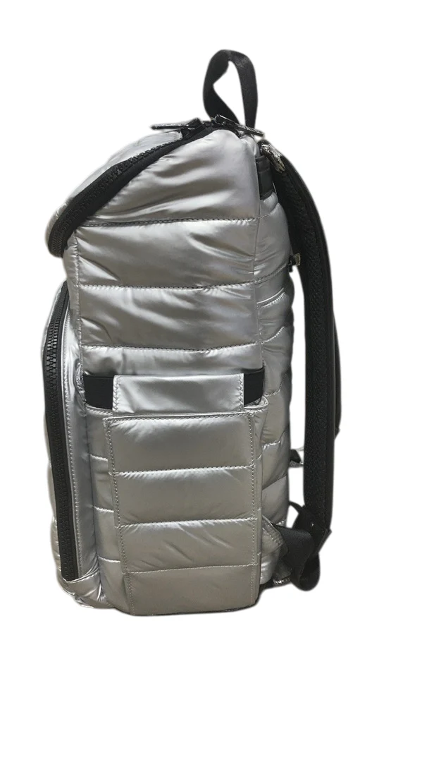 Citi Collective Gallery Diaper Bag Backpack, Silver - Image 3