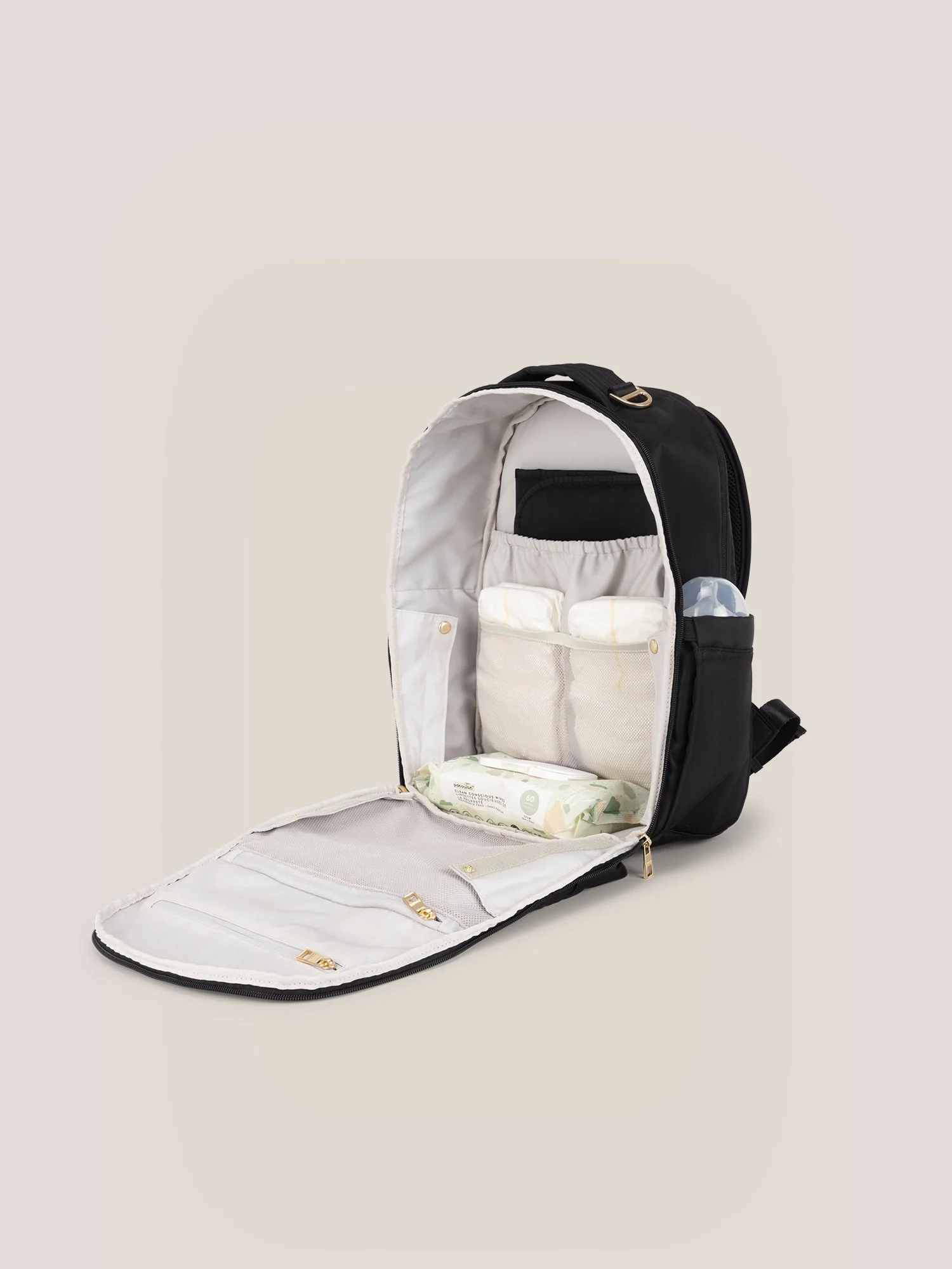 JuJuBe Classic Diaper Backpack, Black - Image 7