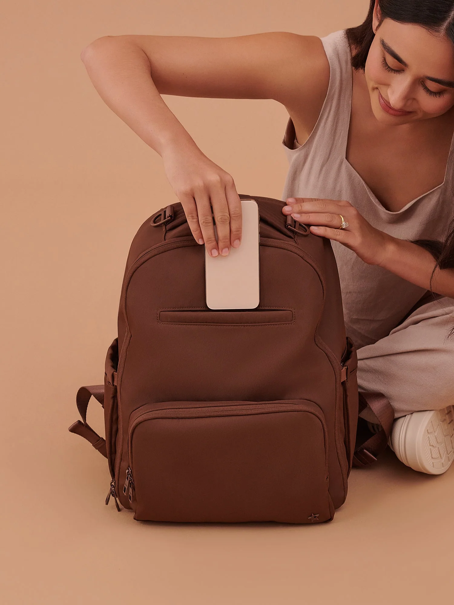 JuJuBe Classic Diaper Backpack, Espresso - Image 6