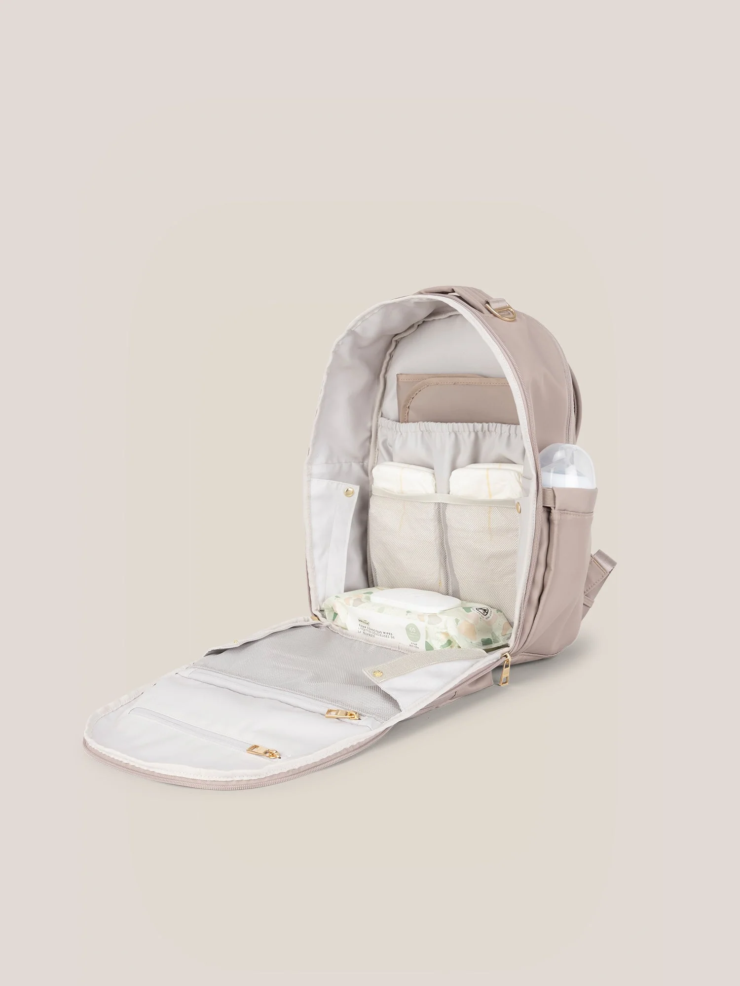 JuJuBe Classic Diaper Backpack, Taupe - Image 7
