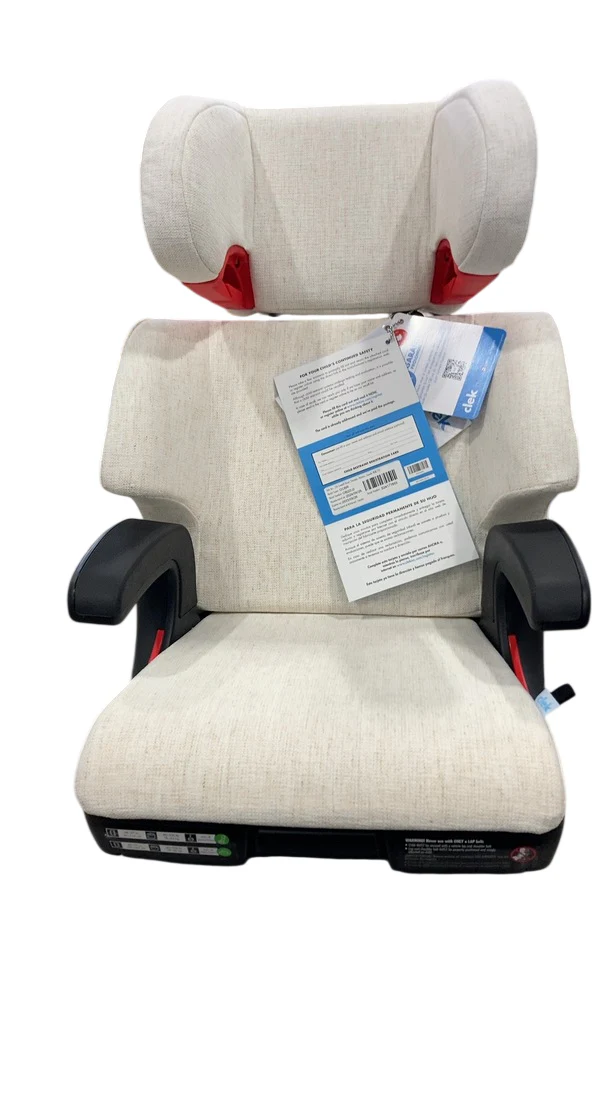 Clek Oobr High Back Belt Positioning Booster, 2024, Marshmallow - Image 3