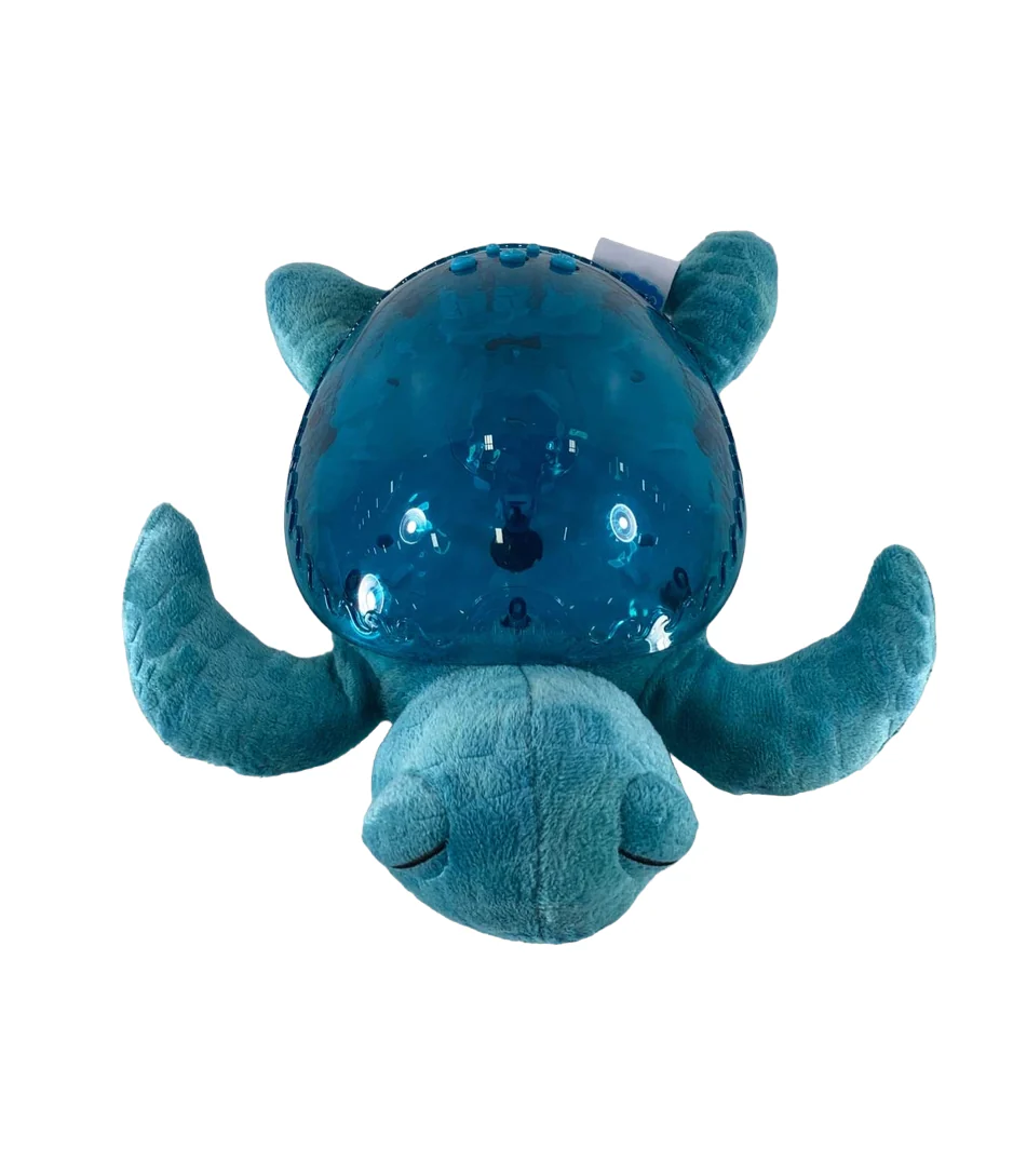 cloudb Tranquil Turtle White Noise Sound Machine and Nightlight Projector, Aqua, Batteries Only