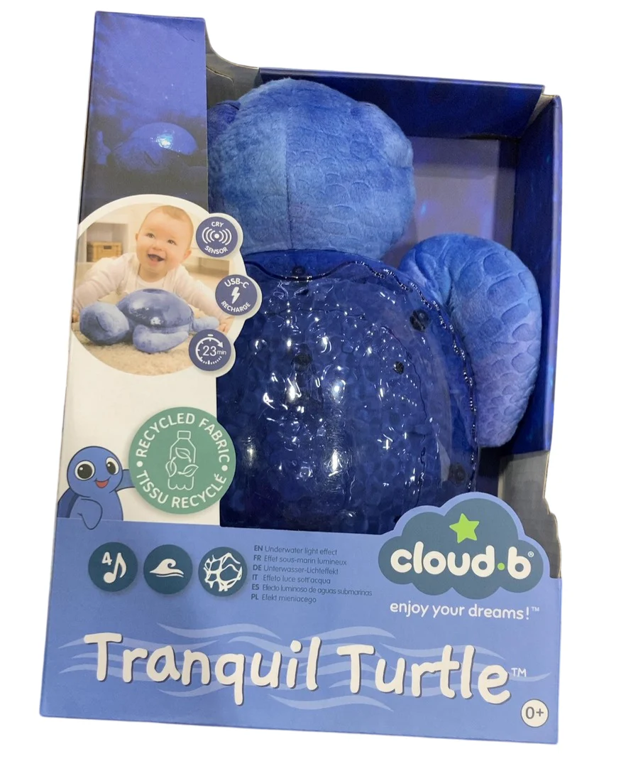 cloudb Tranquil Turtle White Noise Sound Machine and Nightlight Projector, Ocean, Rechargeable - Image 3