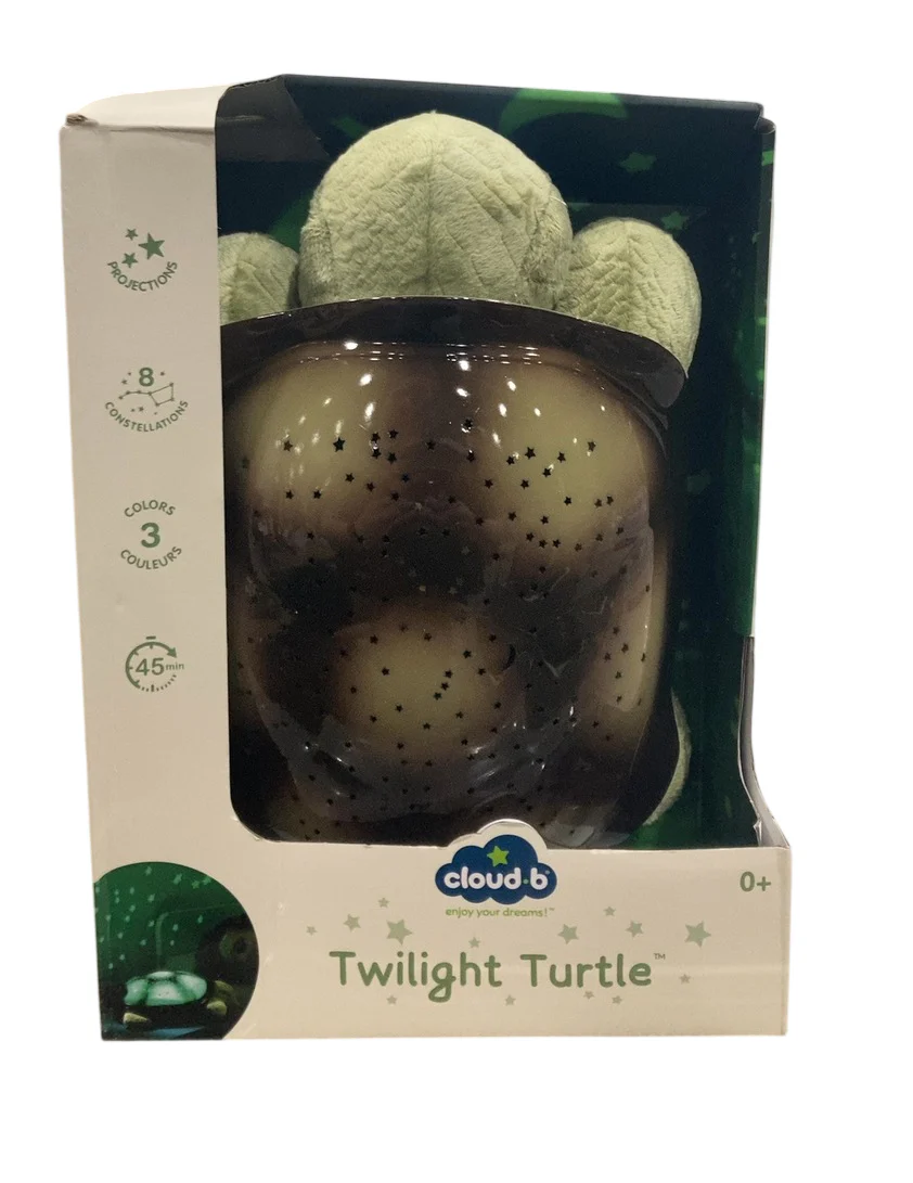 cloudb Twilight Turtle Plush Night Light Projector - Image 2