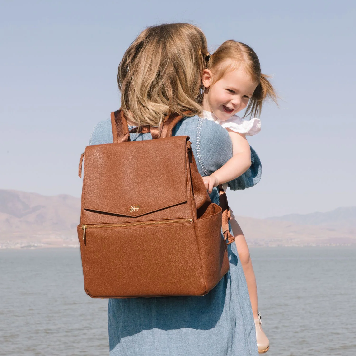 Freshly Picked Classic Diaper Bag II, Cognac - Image 17