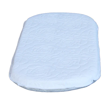 Colgate Oval Bassinet Pad, White