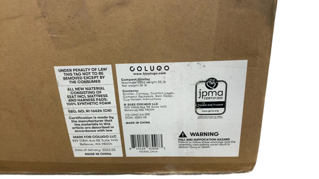 Colugo Compact Stroller, 2023, Olive - Image 8