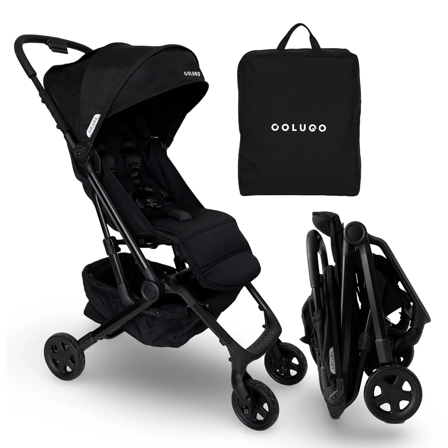Colugo Compact Stroller+, 2025, Black/Black