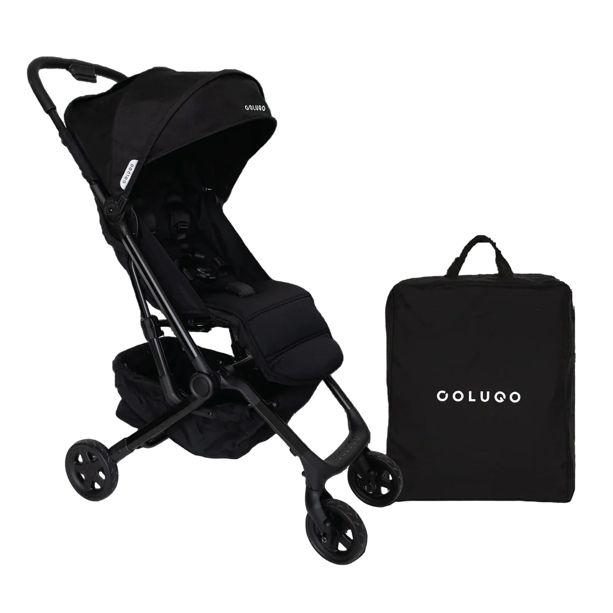 Colugo Compact Stroller+, 2025, Black/Black