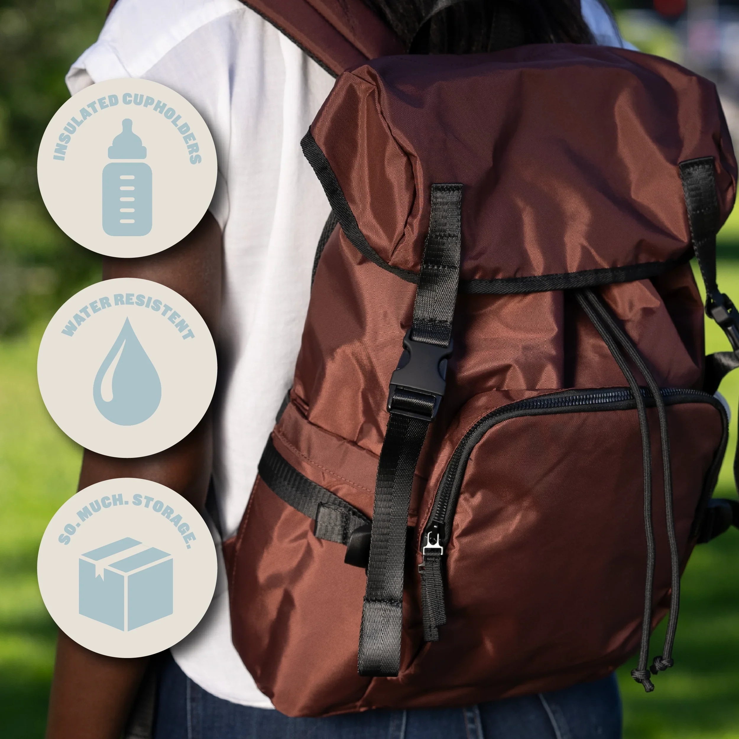 Colugo The Parent Backpack, Cocoa - Image 2