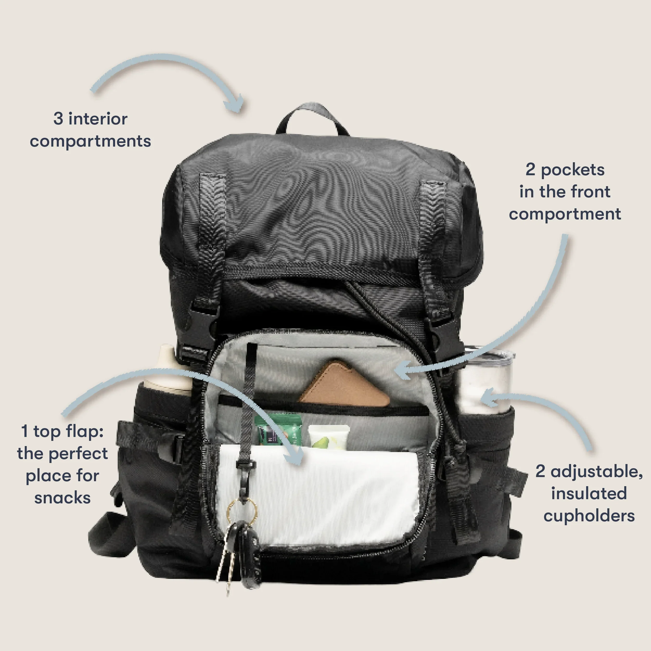Colugo The Parent Backpack, Cocoa - Image 3