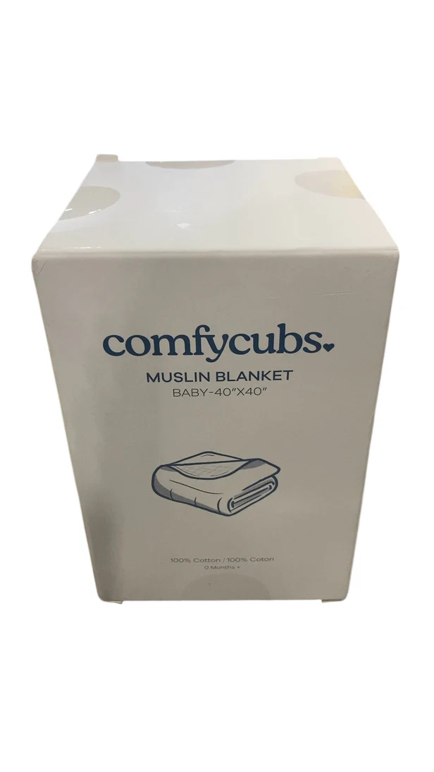 Comfy Cubs Muslin Baby Blanket, Sand - Image 3