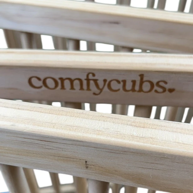 Comfy Cubs Playpen, Natural Wood - Image 3