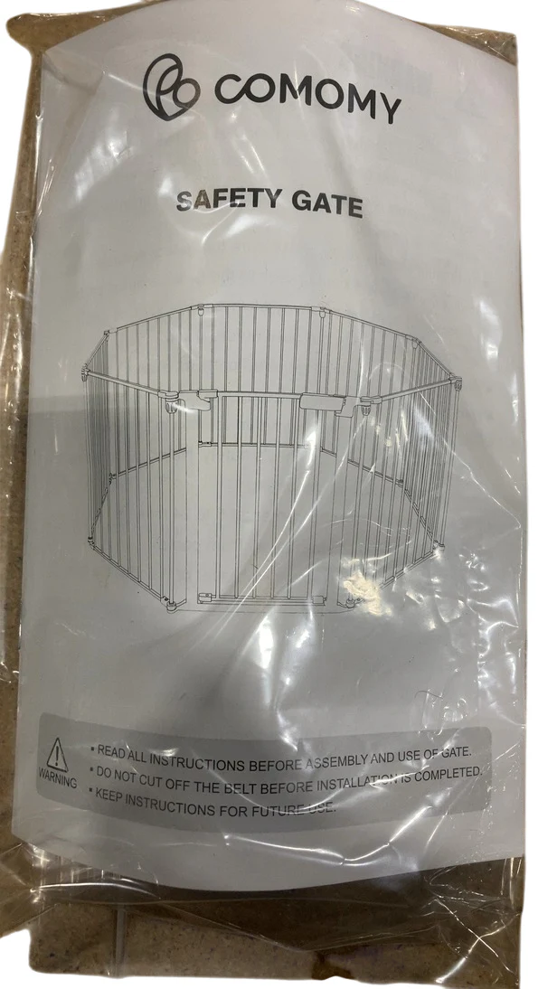 COMOMY 198" Extra Wide Tall Baby Gate, Black - Image 3
